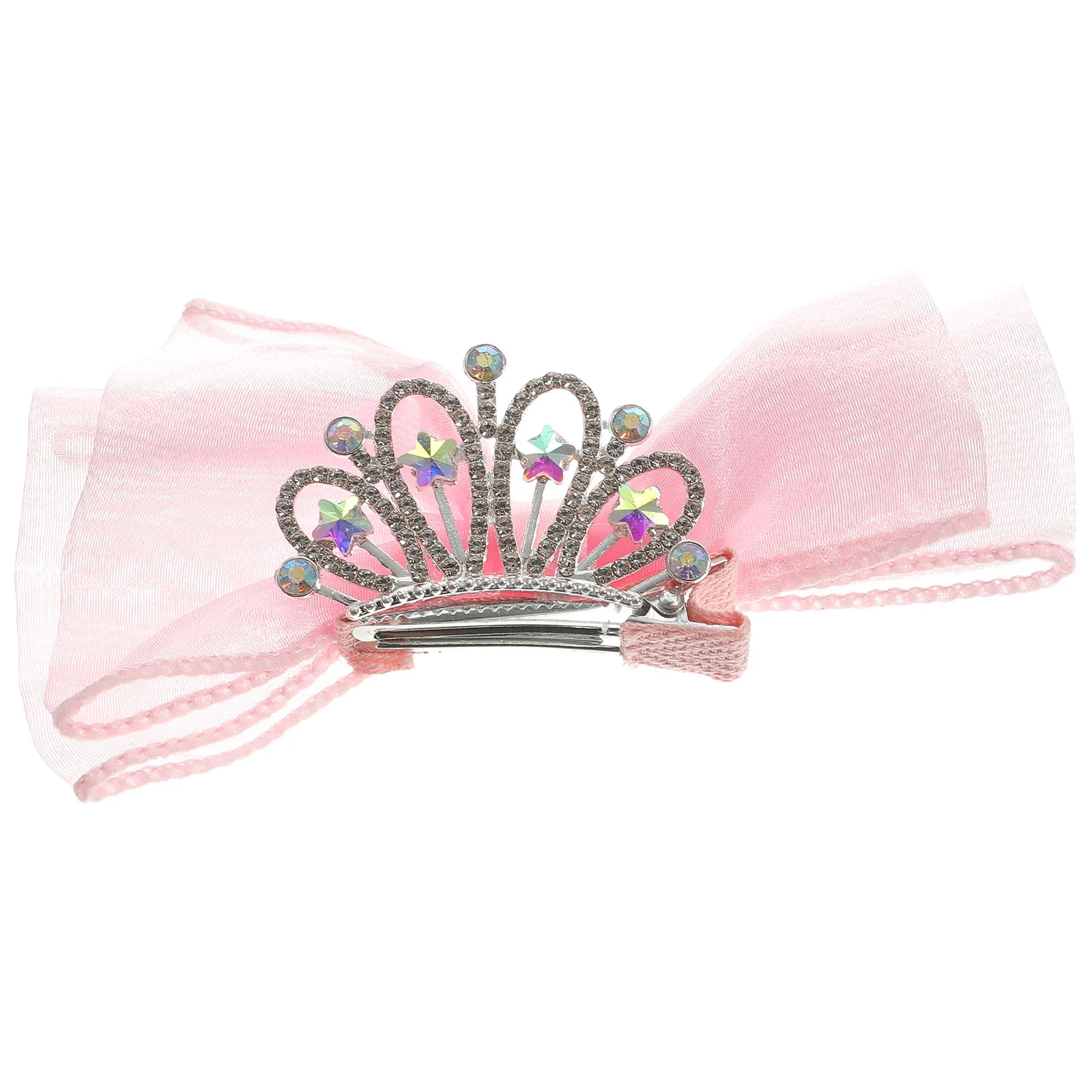 

Bow Hairpin Girls Bows Toddler Baby Dance Accessories Clips Crown 4-6 Rhinestone