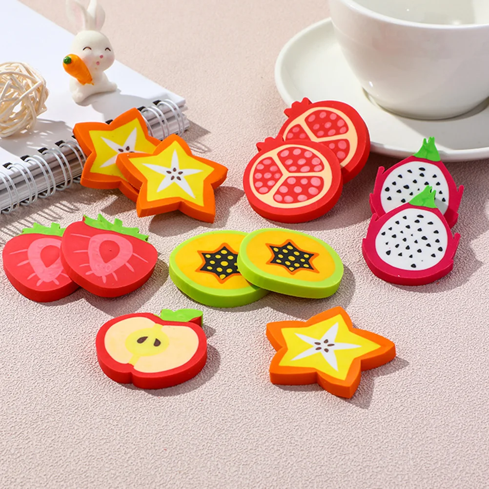 

Cartoon Model Erasers Portable Office Cute Drawing Adorable Pencils