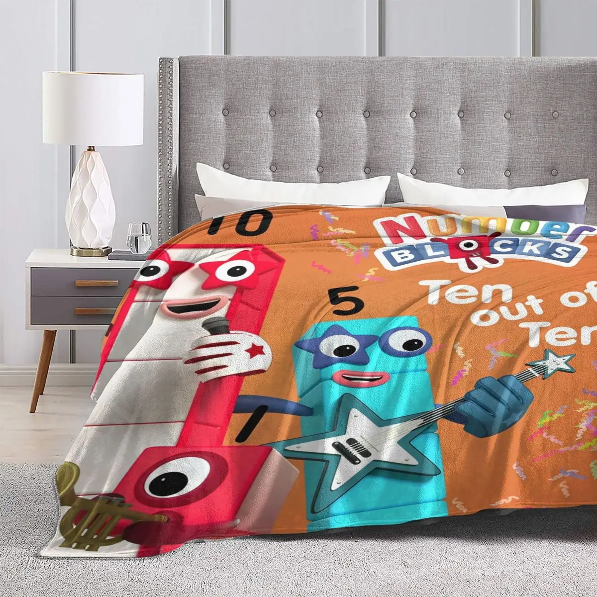 N-Numberblocks-s мультяшное одеяло фланелевое для кемпинга гостиной теплое покрывало