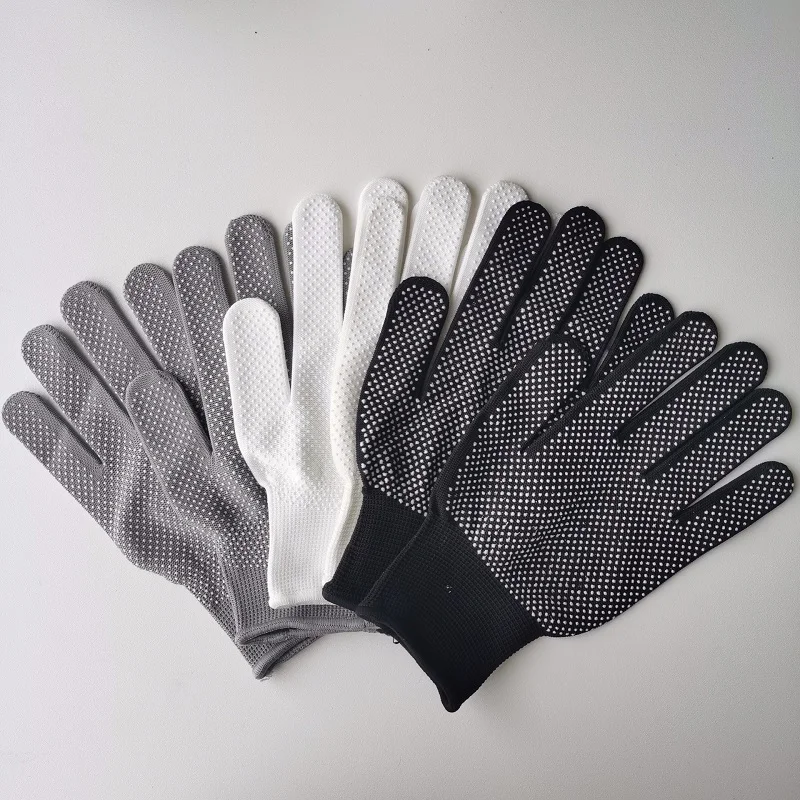 

12 Pairs Non-Slip Gloves Nylon Working Gloves Thin Wear-Resistant Anti-Skid Site Anti-Fouling Moving Brick Hands Protective