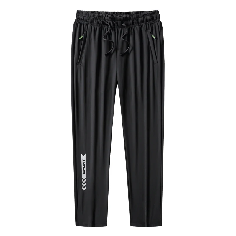 

Big Size 9xl 8xl 7xl Men's Ice Silk Sweatpants Summer Breathable Pants Men High Quality Oversized Cool Quick Dry Trousers Male