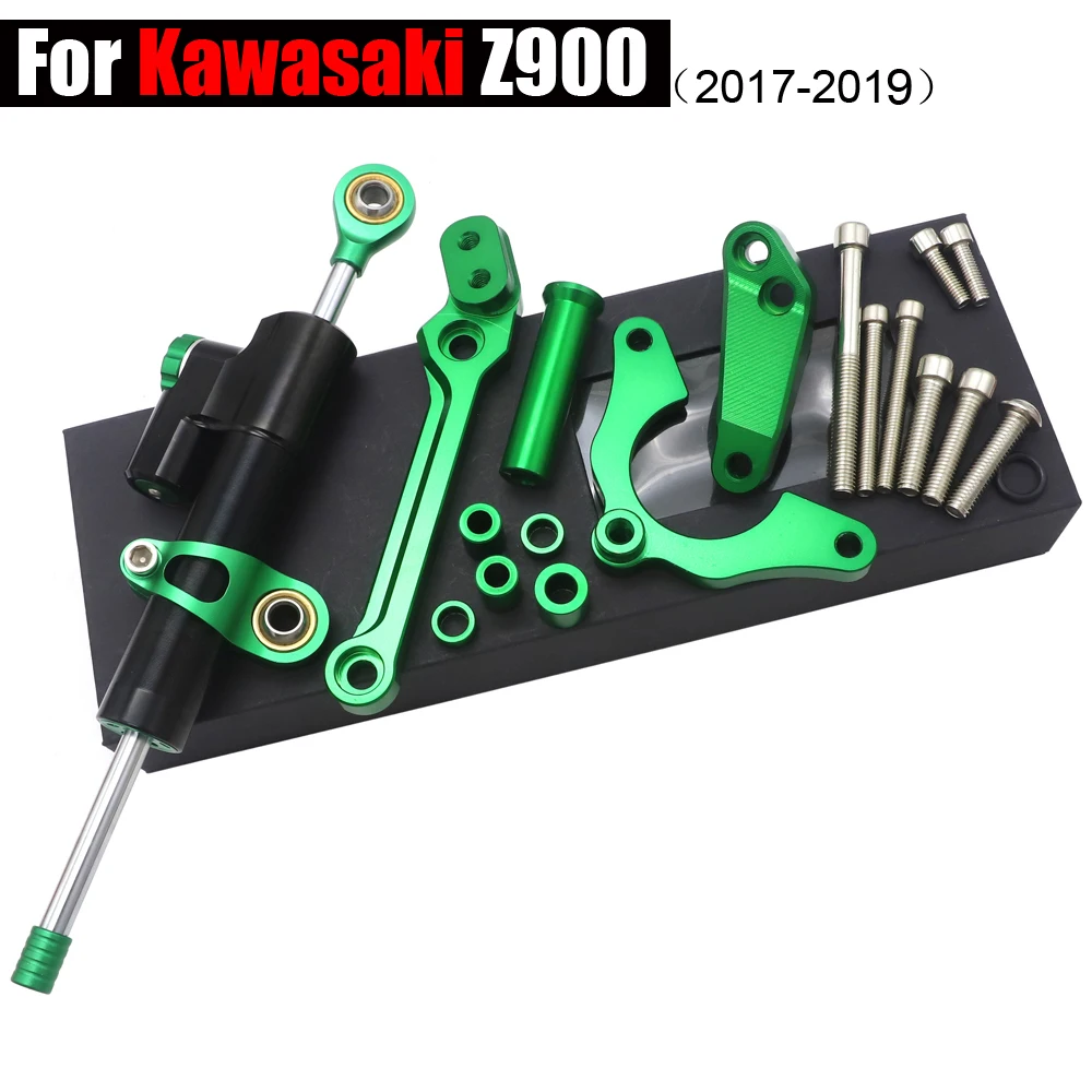 

Регулируемые аксессуары для мотоциклов KAWASAKI Z900 Z 900 2017-2021, монтажный комплект, стабилизатор CNC, демпфер рулевого управления для уличного вело...
