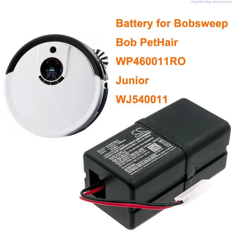 

Аккумулятор OrangeYu E14040401505a на 2600 мА · ч для Bobsweep Bob PetHair, Junior, WJ540011, WP460011RO