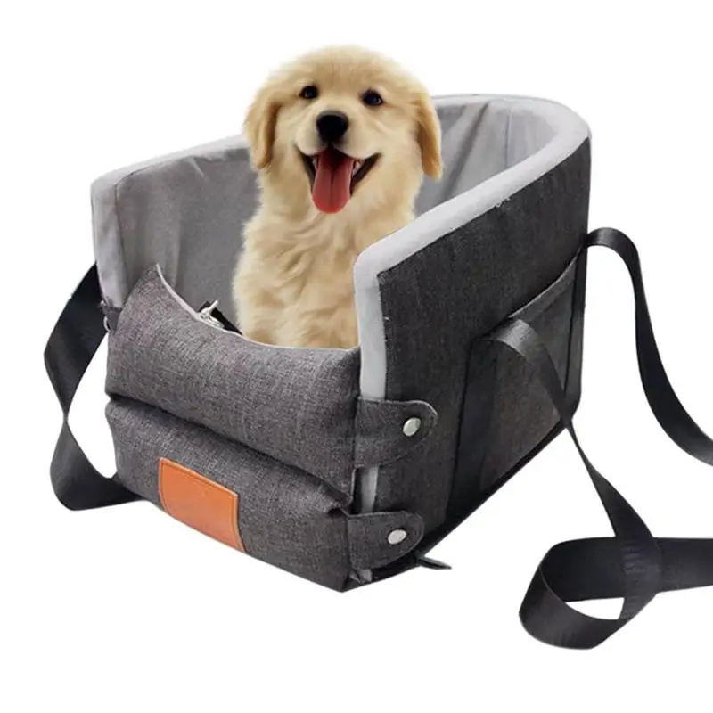

Dog Car Seat Portable Pet Dog Car Seat Central Control Nonslip Dog Carriers Safe Carry House Puppy Bag Car Travel Accessories
