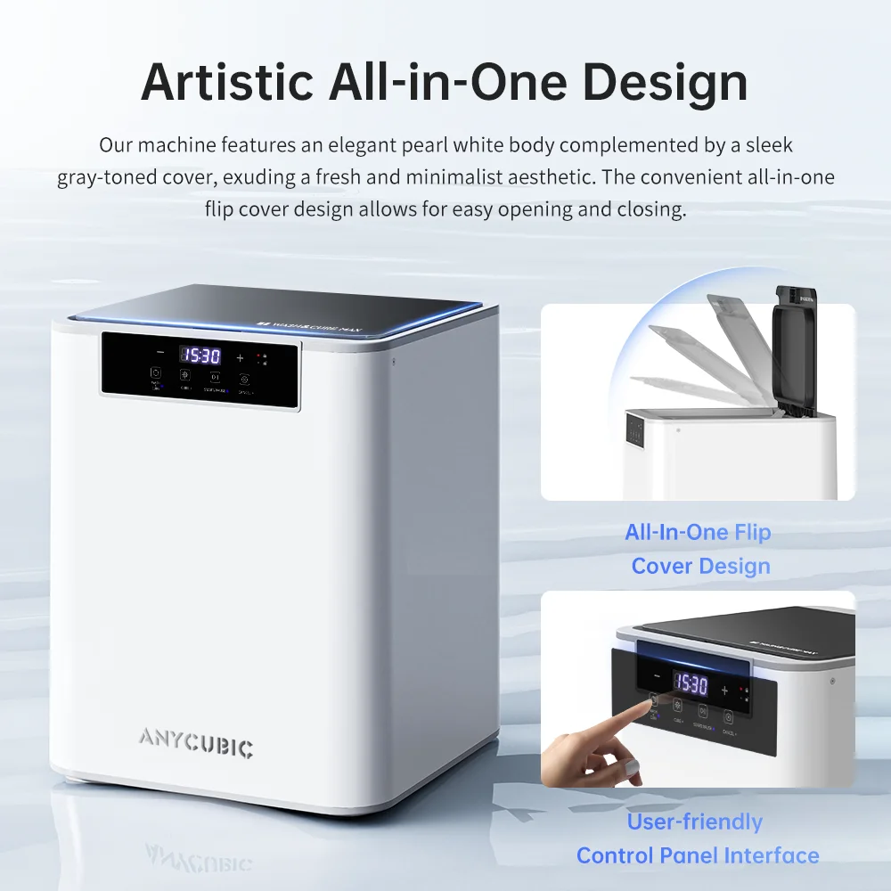 ANYCUBIC Wash & Cure Max печатная модель для отверждения и стиральной машины размер