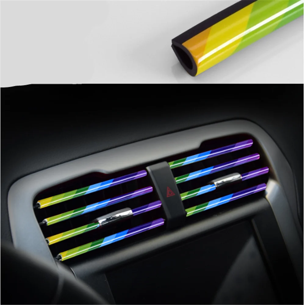 Яркая Лента с гальваническим покрытием для салона автомобиля Hyundai Solaris Tucson 2016 I30