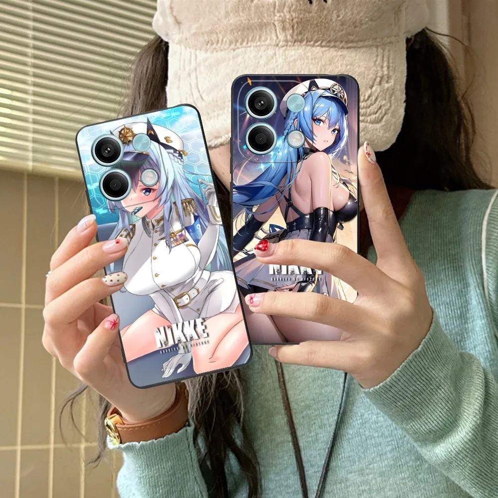 Чехол для мобильного телефона Goddess NIKKE Helm Xiaomi Redmi Note 13 12 11 10 9 8 7 6 S A Pro Lite Plus 5G черный