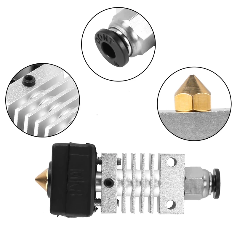 Цельнометаллический Hotend — титановый терморазрыв сопло 0 4 мм пневматическая