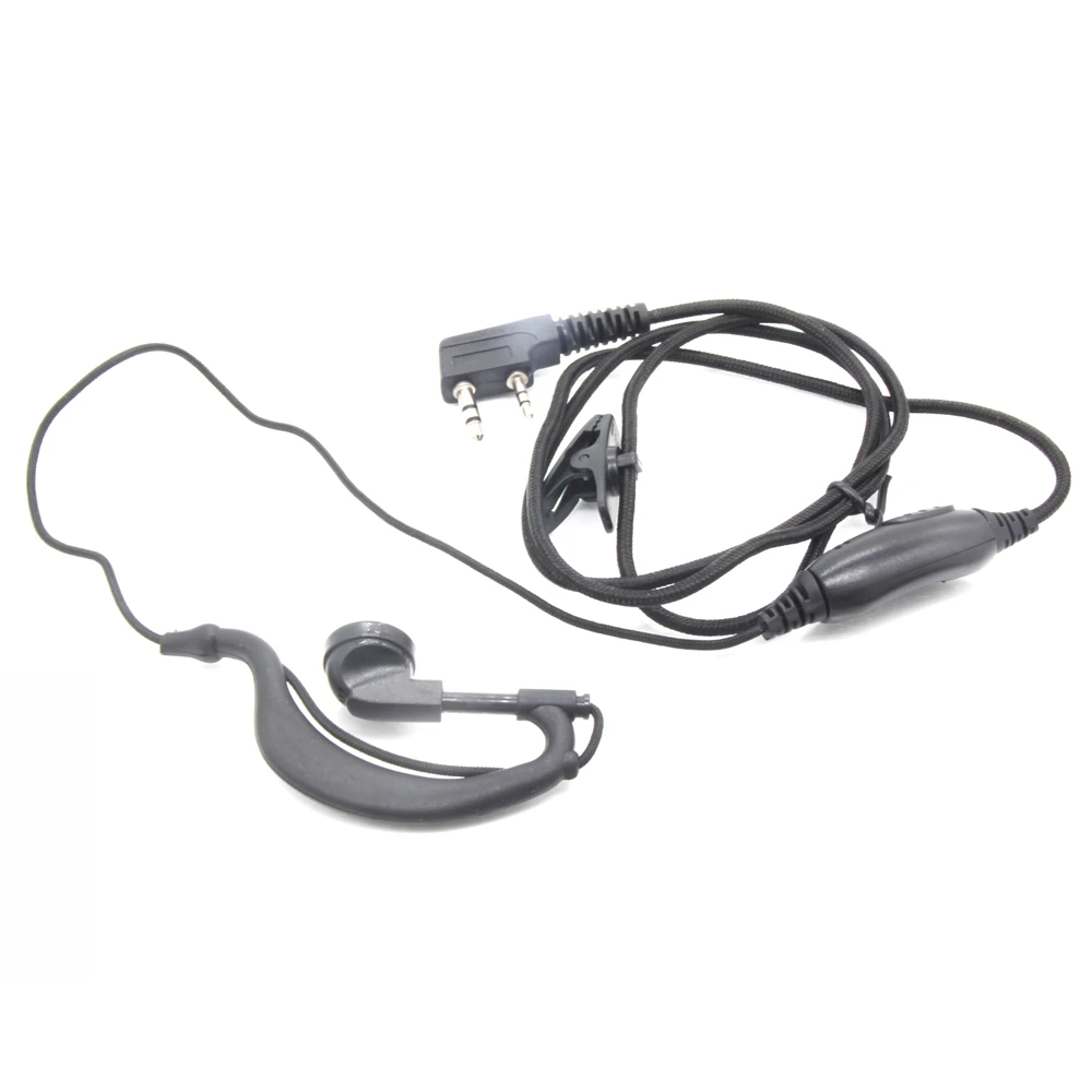 

2Pin K Head Braided Wire Earpiece Headphone for Kenwood Baofeng UV 5R Radio Earphone