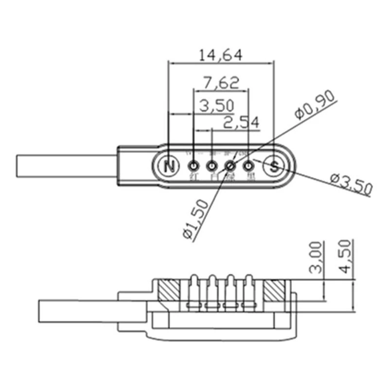 X7jb 4pin магнитный кабель для детей для интеллектуальных часовых зарядных кабелей USB -зарядный кабель для k (art.: 3920cd9a49cb0) - 3920cd9a49cb0