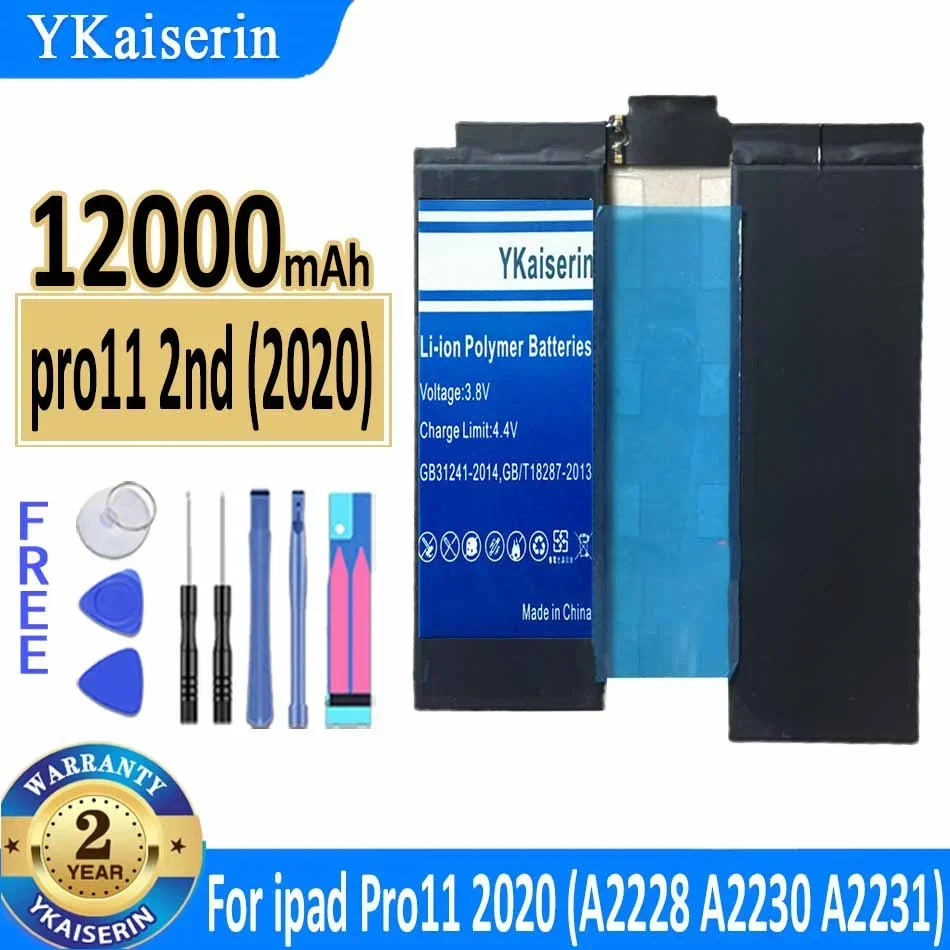 YKaiserin Pro11 1-й 2-й 3-й аккумулятор для iPad Pro 11 2018 A1980 A2013 A1934 A1979 A2042 2020 A2228 A2230 A2231 2021 Bateria