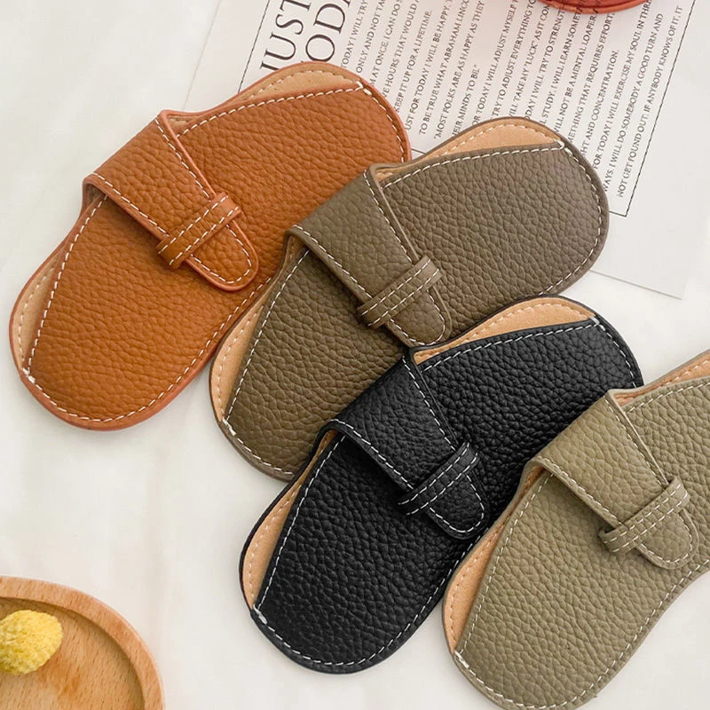 

PU Storage Bag Eyewear Packing Cases Portable Lightweight Sunglasses Case Unisex Leather Holder Bag