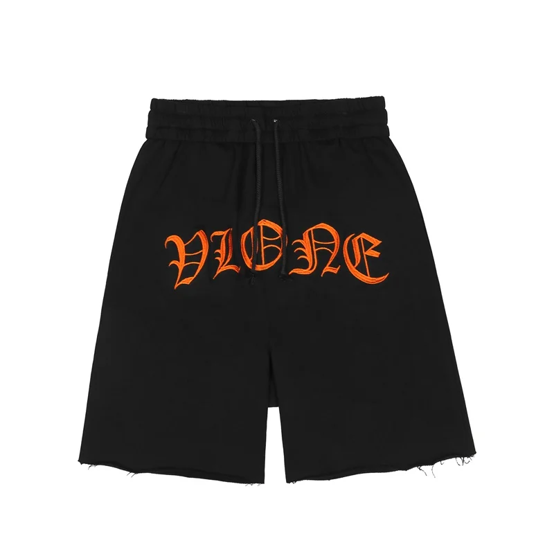 

22ss New Hot Summer High Street VLONE Personalized Embroidery Shorts Men's Sports Five-point Pants