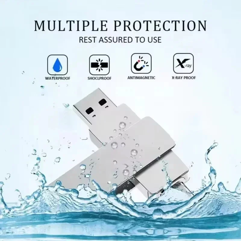 Флеш-накопитель Lenovo 16 ТБ USB 3.2: высокоскоростная передача данных, металлический корпус, водонепроницаемый, флеш-диск, карта памяти (art.: 3920dc29158bb) - 3920dc29158bb