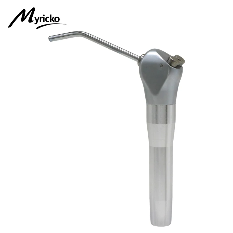 

Dental Three Way Syringe Handpiece With 2 Nozzles Tips Dentist Cleaning Care Equipment Air Water Spray 3 Way Syringe Gun