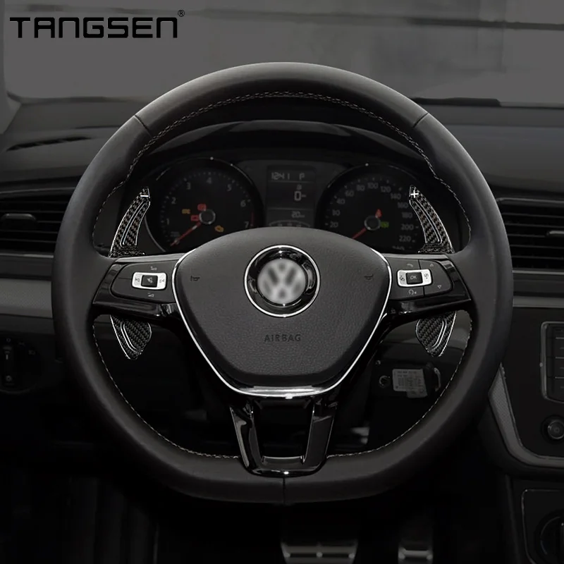 Рулевое колесо из углеродного волокна для VW GOLF 56 MK6 GTI R JETTA MK5 PASSAT B6 B7 CC POLO SHARAN TIGUAN SEAT