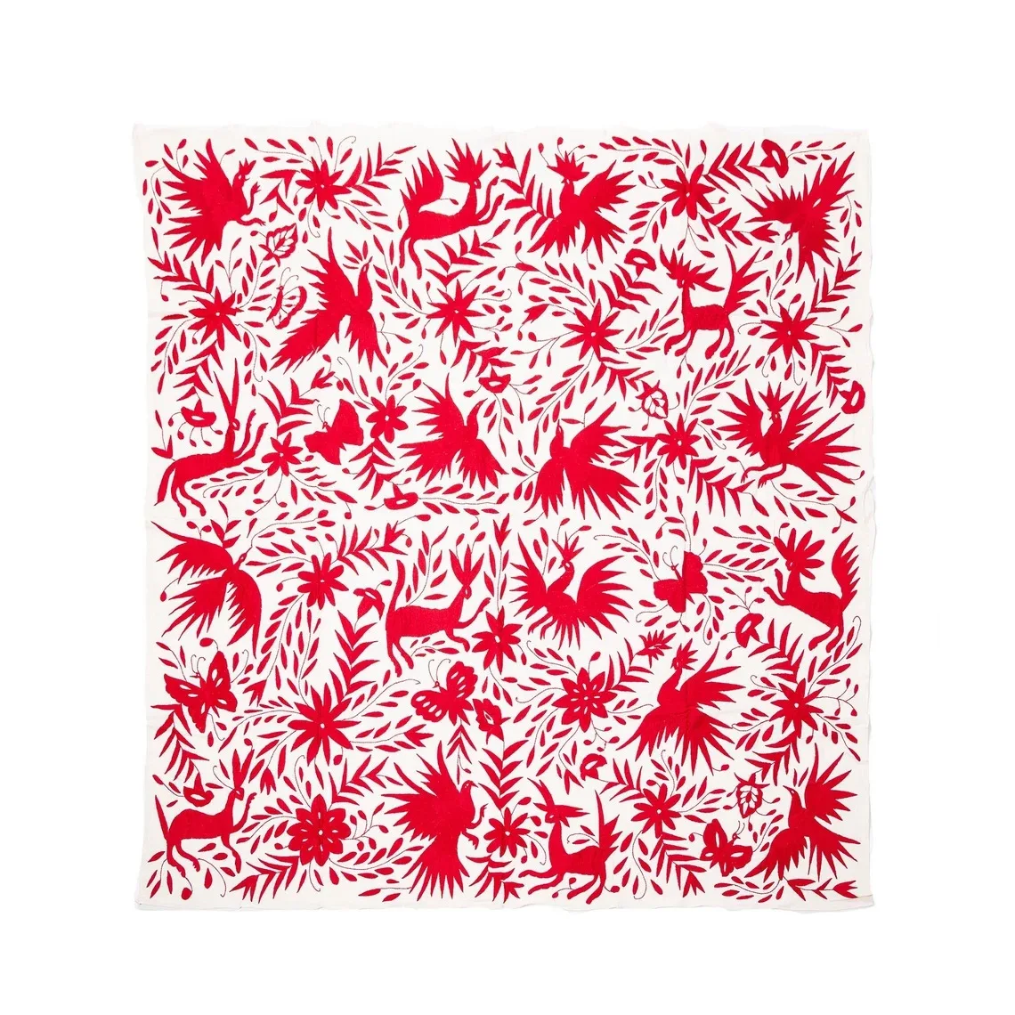 

Blanket Luxury Designer Picnic Original Mexican Hand Embroidery Plaid Phoenix Blanket Cotton Blanket Bed Throw Cover Bedspread