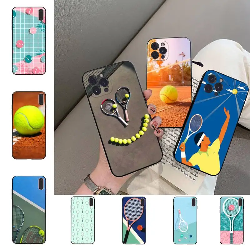 

MaiYaCa Tennis Phone Case For iPhone 6 7 8 Plus 11 12 13 14 Pro SE 2020 MAX Mini X XS XR Back Funda Cover