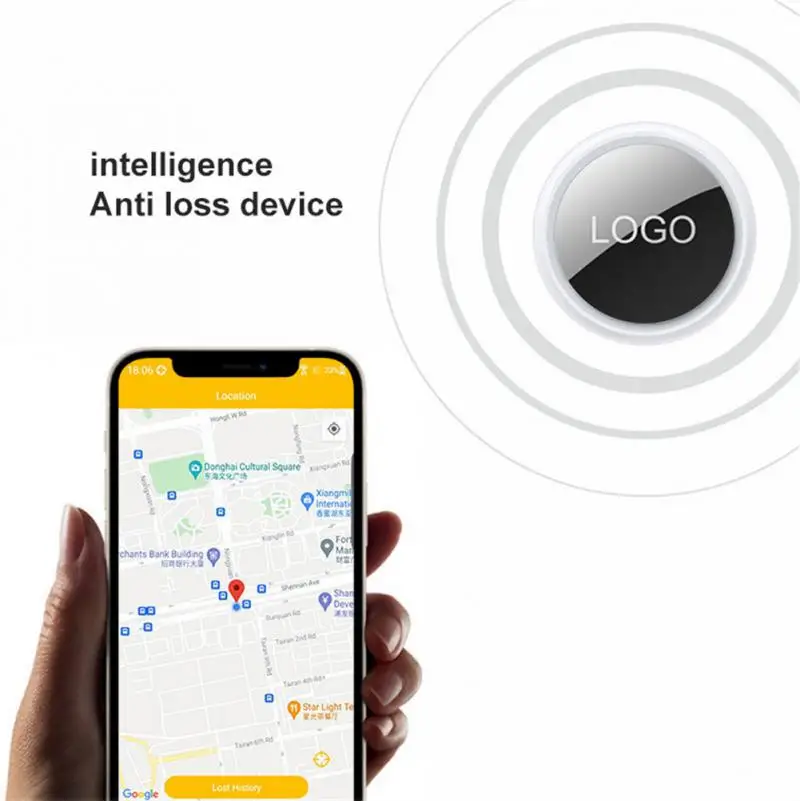 

GPS Tracker Smart Finder Anti-lost Alarm Tag Positioning Pet Key Tracker Wallet Phone Location Record Locator Devices For Airtag