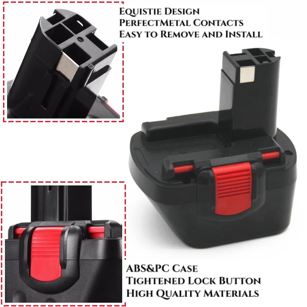 Фото Аккумулятор Bosch 12V 4.8Ah PSR, совместимый с моделями AHS GSB GSR 12 VE-2, BAT043, BAT045, BAT046, BAT049, BAT120 №2