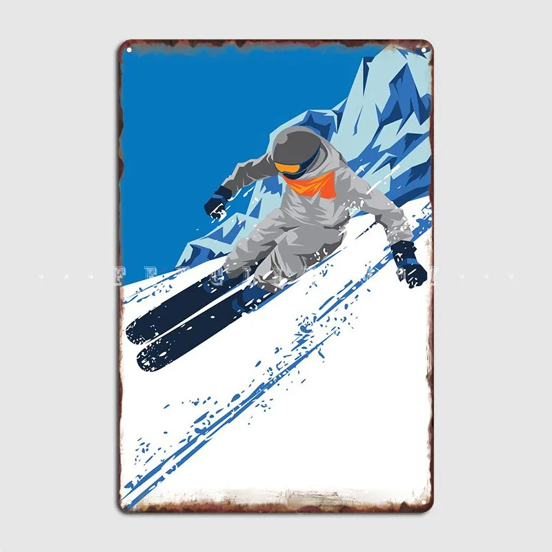 

Металлический плакат для горнолыжного спорта, Настенный декор, дизайнерские настенные плакаты для кухни