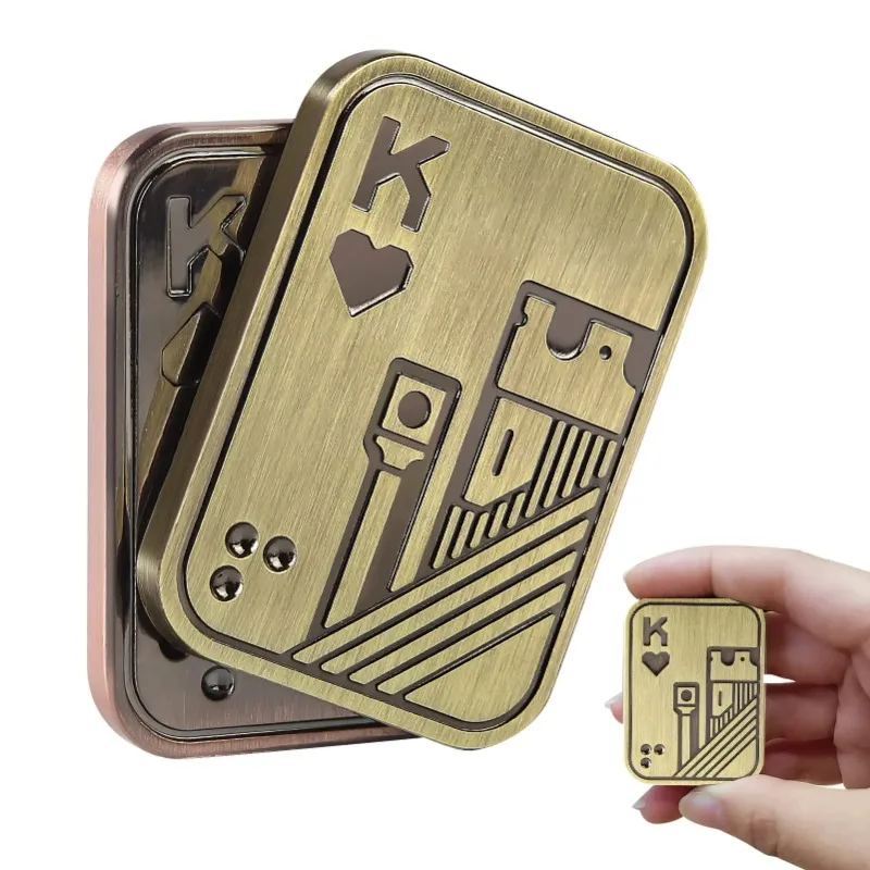 Металлический магнитный Спиннер для покерных карт слайдер игрушки снятия