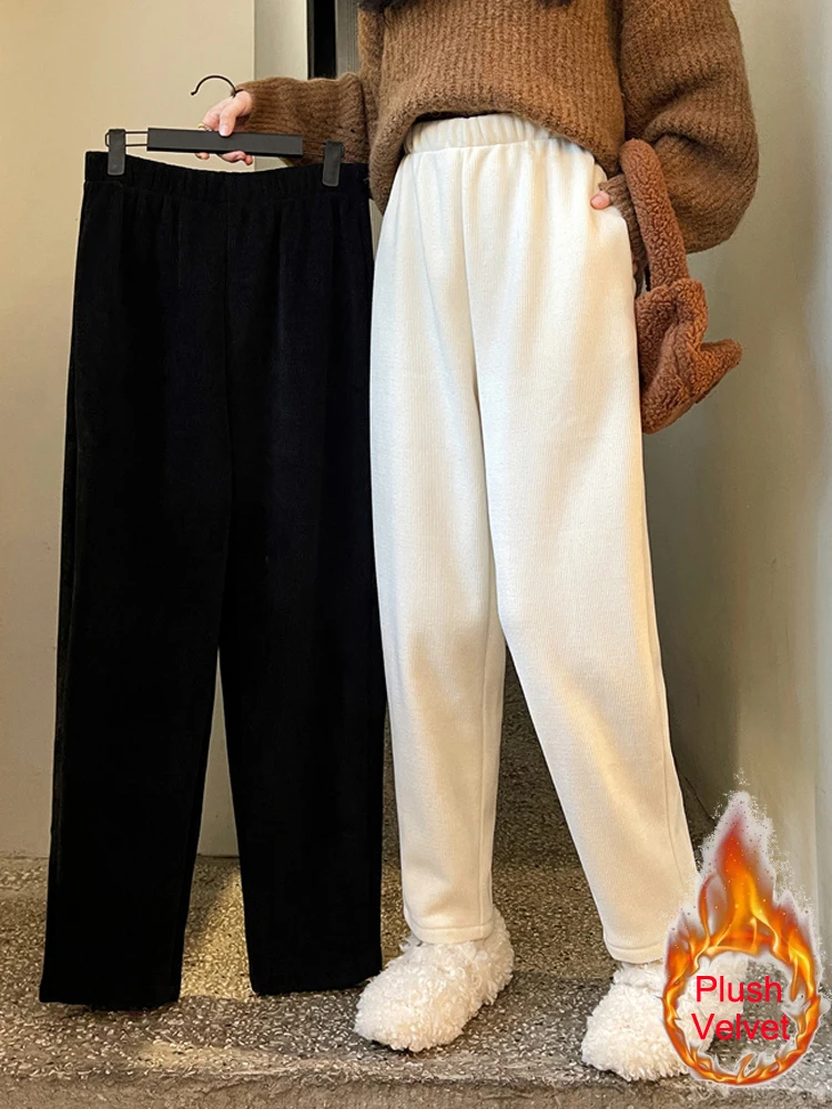 Осень-зима новая коллекция вельветовые бархатные утолщенные прямые