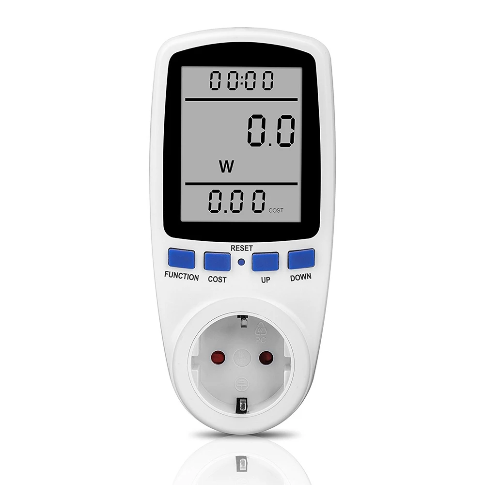 

EU Plug Digital Voltage Wattmeter Power Meter Consumption Watt Energy KWh Socket 220V 230V AC Electricity Fees Analyzer Monitor