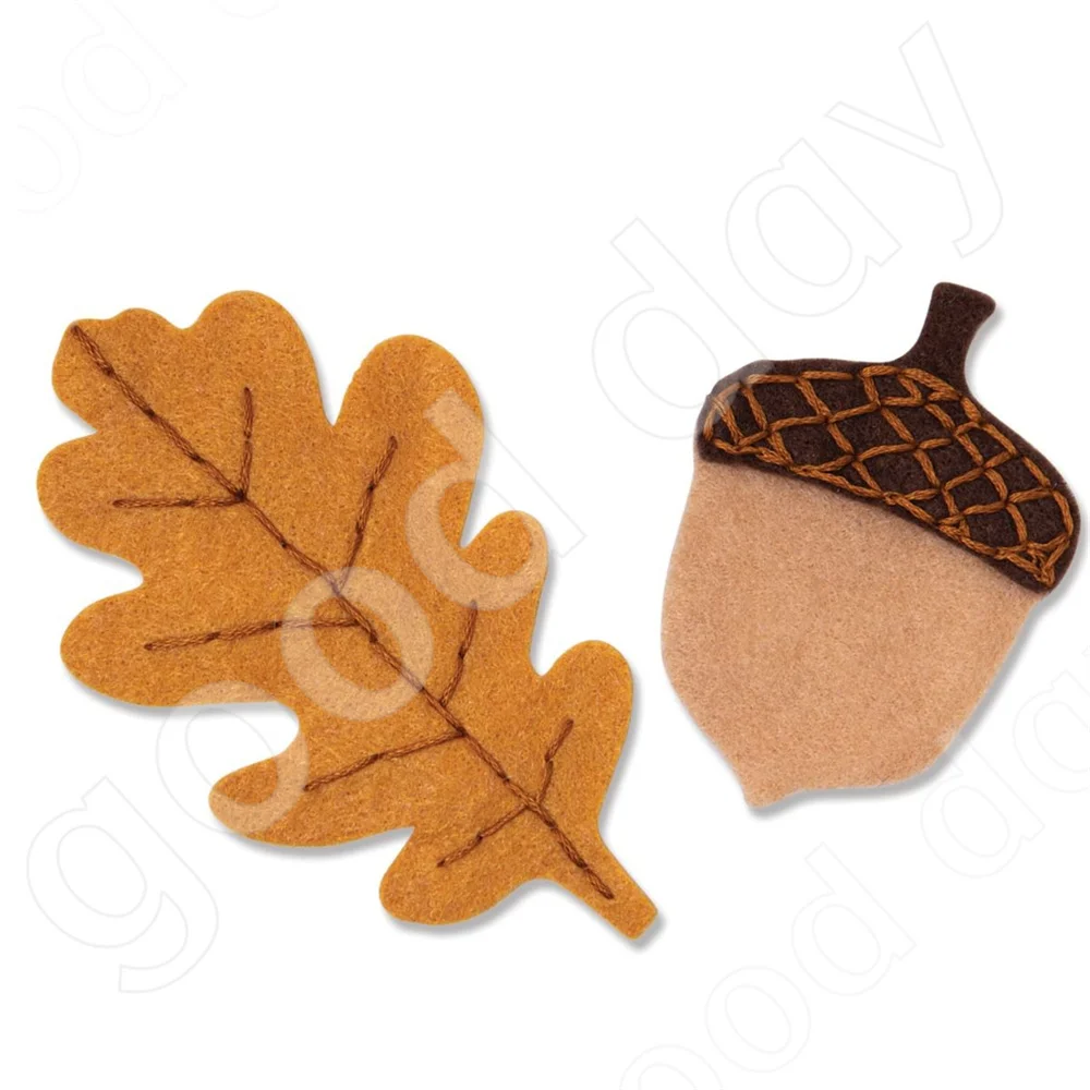 

New Arrival Acorn & Oak Leaf Metal Cutting Dies Scrapbook Diary Decoration Stencil Embossing Template Diy Greeting Card Handmade