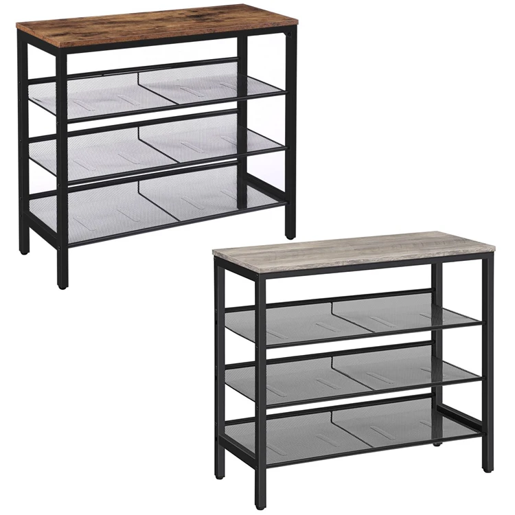 

Hot Selling Industrial Style Pipe Shoe Stand Racks Shoes Storage Organizer Shelf