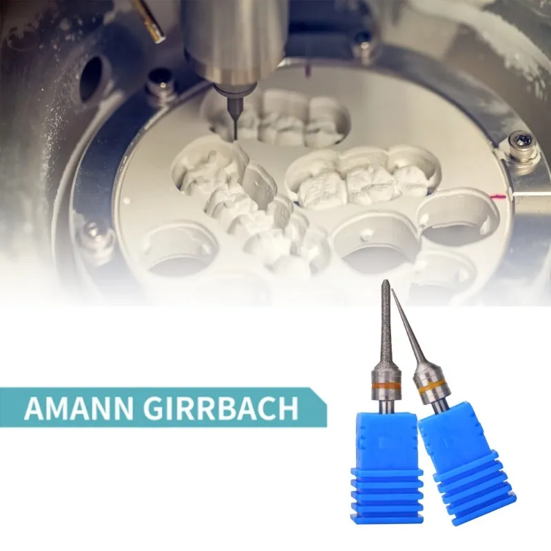 Фото UCHEER 1 шт./компл. фрезерный бор Amann Girrbach для стеклокерамики/дисиликата лития/гибридного керамического наждака №3