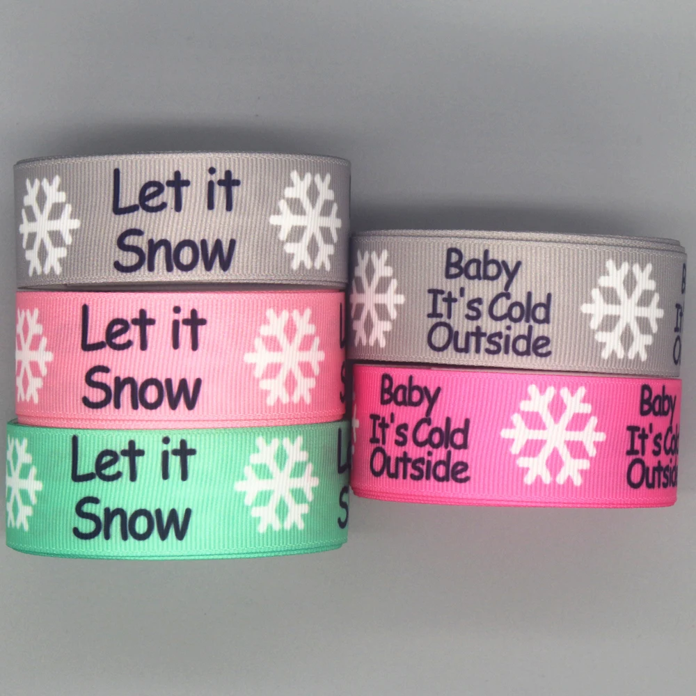 

50 ярдов, корсажная лента с принтом снежинок и снежинок