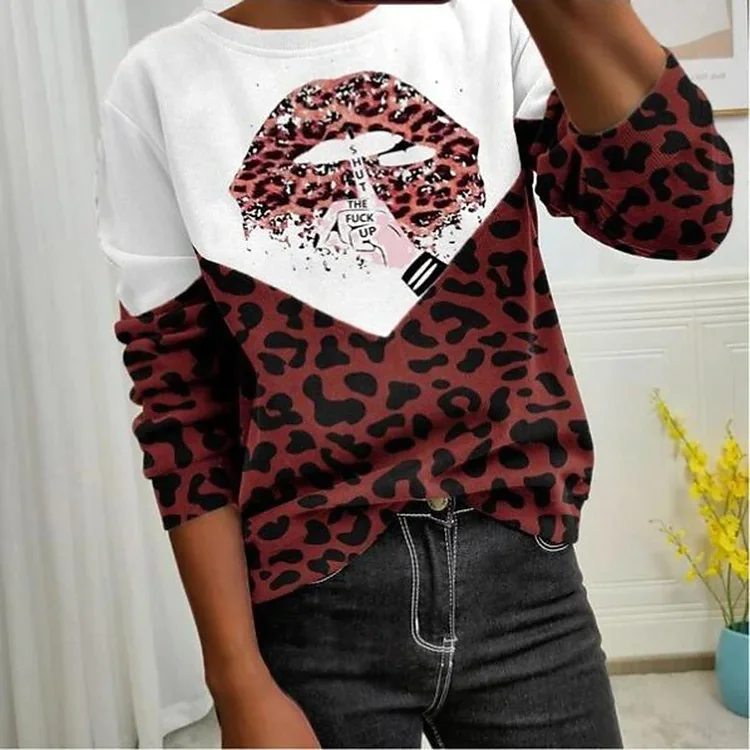 

[New In] Women Casual T Shirt 3D Print Leopard print Pattern O-Neck Street Casual Oversized Tops Plus Size