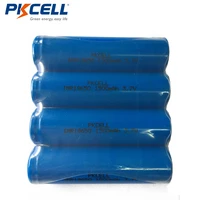 4pcs pkcell imr 18650 battery 3 7v 1500mah rechargeable li ion battery batteries bateria baterias for led flashlight