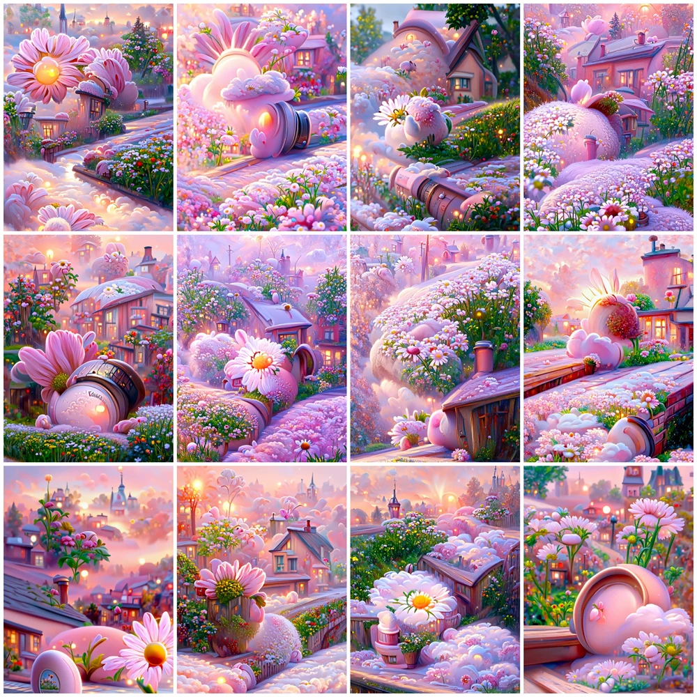 

Картина из страз 5D "сделай сам", пейзаж в стиле Фэнтези, искусство вышивки стразами, Набор для вышивки крестиком, домашний декор, Новое поступление 2023