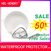 ostomy waterproof cover stoma bath assistance adjustable white belt diameter 12cm depth 3 6cm within waist 110cm