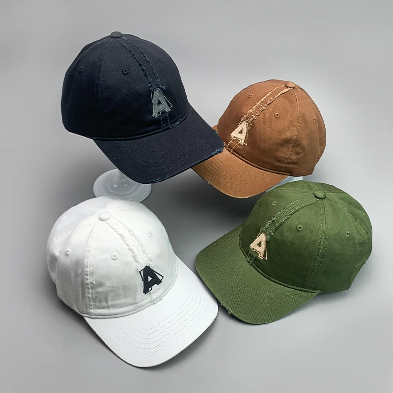 

High-quality Kpop Street Letter A Men Women Baseball Hats Cotton Comfortable All-Match Funny Hip Hop Fashion Unisex Sport Caps