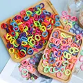 Kid Small Hair Bands Baby Girl Children Headbands Colorful Elastic Hair Tie Nylon Scrunchie Hair Rope 50/100pcs Hair Accessories