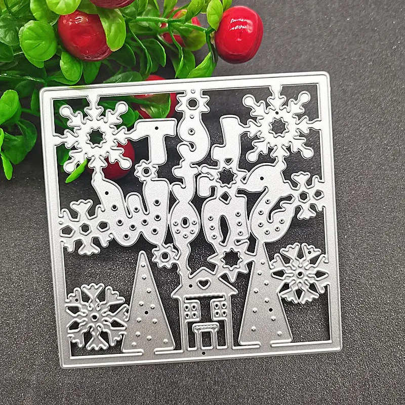 

Christmas Snowflake Box New Arrival 2022 Metal Cutting Dies Stencils Die Cut For DIY Scrapbooking Album Paper Card Embossing