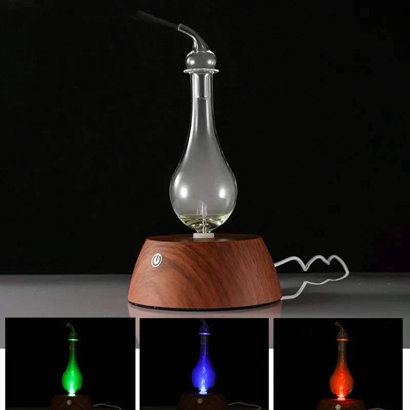 

20ml Waterless Pure Essential Oil Diffuser Nebulizer Aromatherapy Diffuser Electric Wooden Glass Home Aroma Essential Diffusers