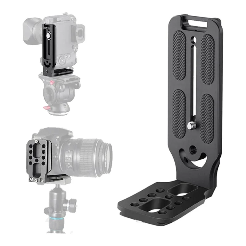 

DSLR Camera L Bracket Vertical Horizontal Switching Tripod Quick Release Plate for Canon Nikon Stabilizer Tripod Monopod