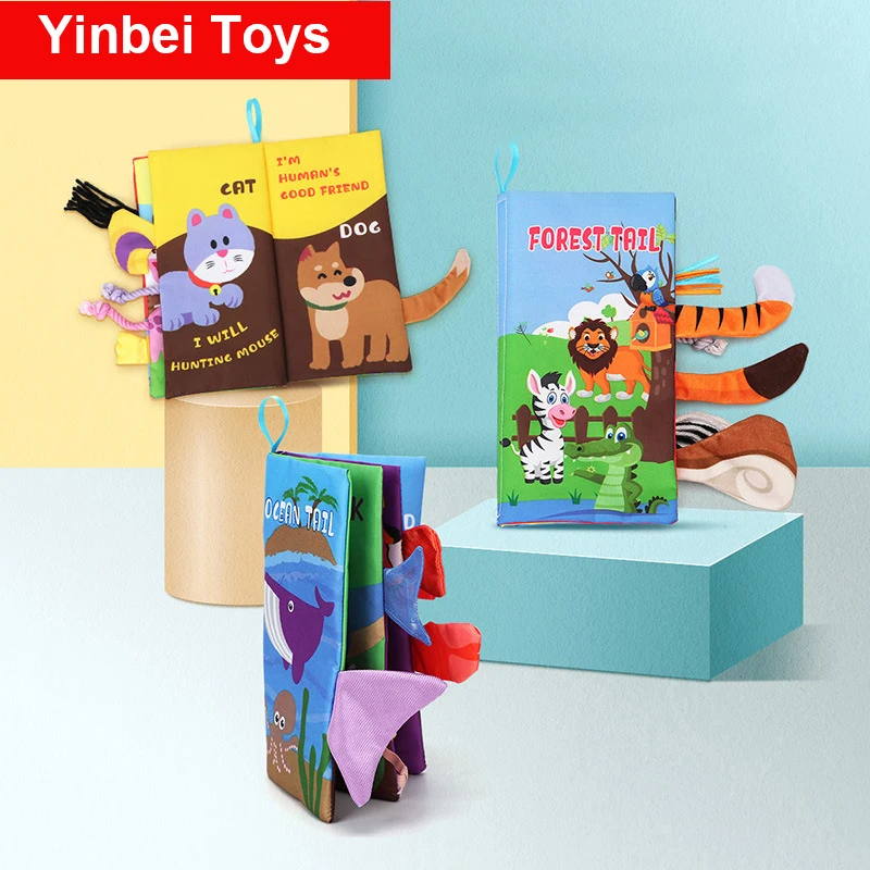 

Cloth Books for Babies Boy Girs Learning Readings Montessori Toys 2 Years Toys Montessori Educational Toys for Children