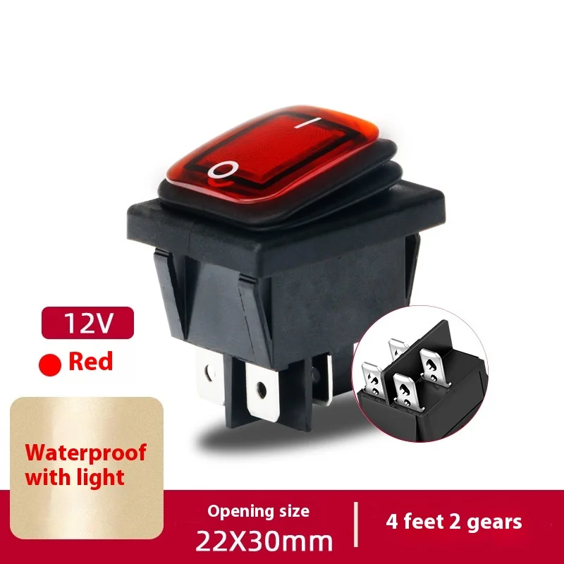 10 шт. водонепроницаемый пылезащитный и маслостойкий кулисный переключатель KCD4 с