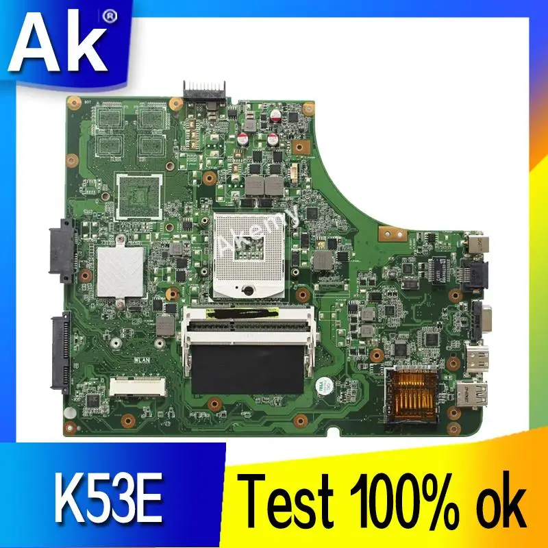 

Материнская плата AK K53E для ноутбука Asus K53E K53SD K53 A53E A53S X53S X53E P53, протестированная оригинальная материнская плата GM