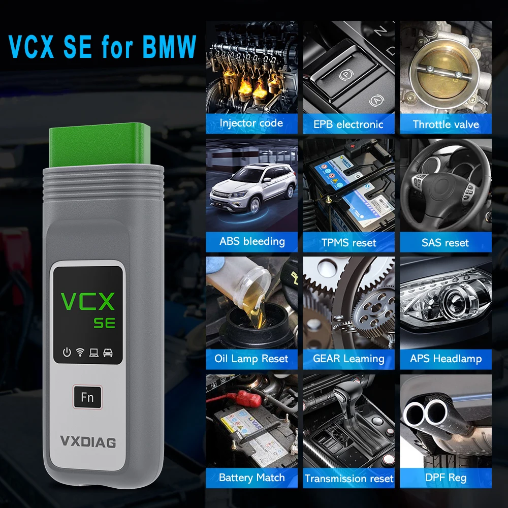 Инструмент Диагностический VXDIAG VCX SE для BMW сканер кодов OBD2 ICOM A2 A3 ECUFor Серии E/F/G