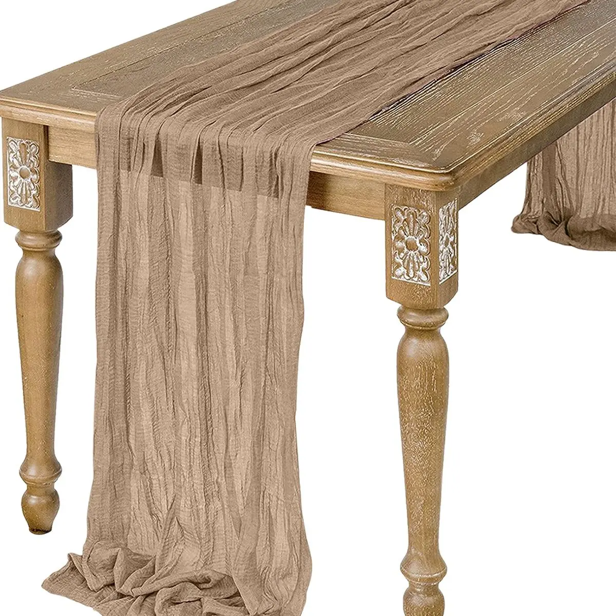 Шелковый Шарф В Стиле Ретро Скатерть Бохо Дорожка Для Стола С Оборками