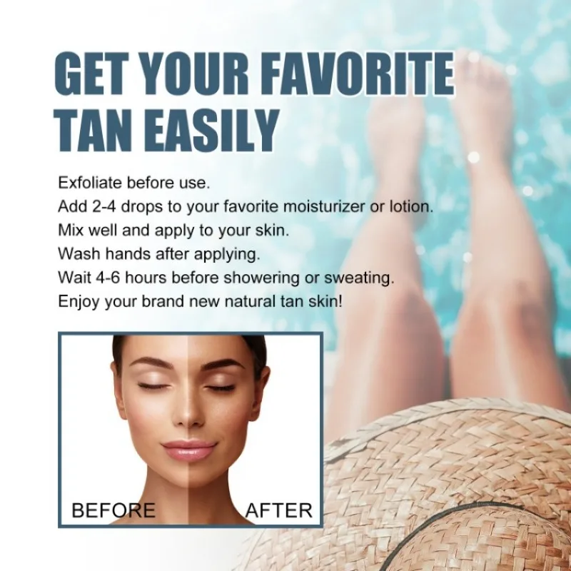 Женский крем для быстрого загара летняя водостойкая Сыворотка самозагара