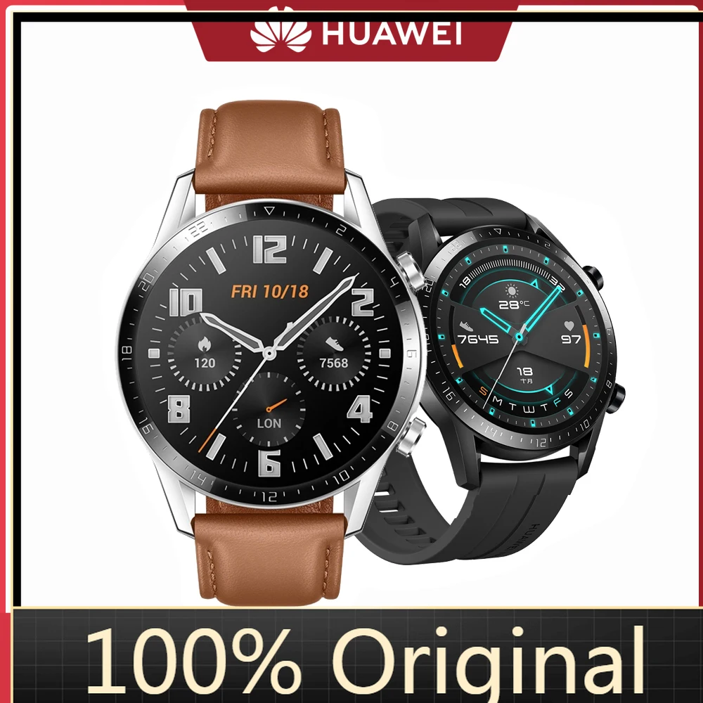 

HUAWEI WATCH GT 2 46mm Smartwatch Built-in GPS Smart Watch 14 Days Battery Life Bluetooth 5.1 Waterproof Fitness Tracker