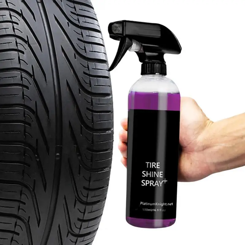 

Tire Coating & Dressing Heavy Duty Car Wheel Cleaner Extreme Tire Shine Spray Glossy Tire Shine Safe For Cars Trucks Motorcycles