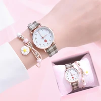 women leather strap bracelet watch 2022 fashion heart shaped dial exquisite clock femme wristwatch clock ladies casual watches